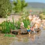 Busch 79818 - H0 - Action-Set: Fische füttern